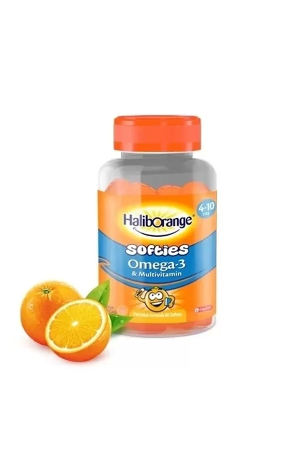 پاستیل امگا3 کودکان هالیبورنج پرتقالی